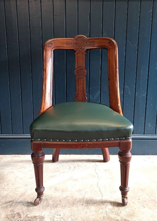 A Superb Mahogany Victorian Library Desk Chair (1).jpg