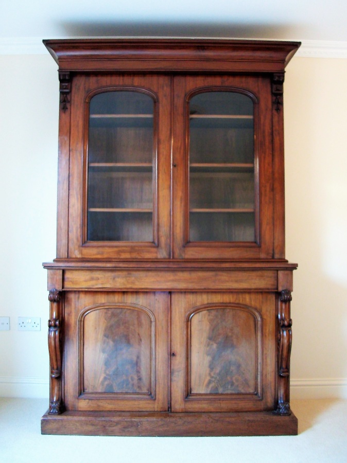 William IV Early Victorian Mahogany Bookcase