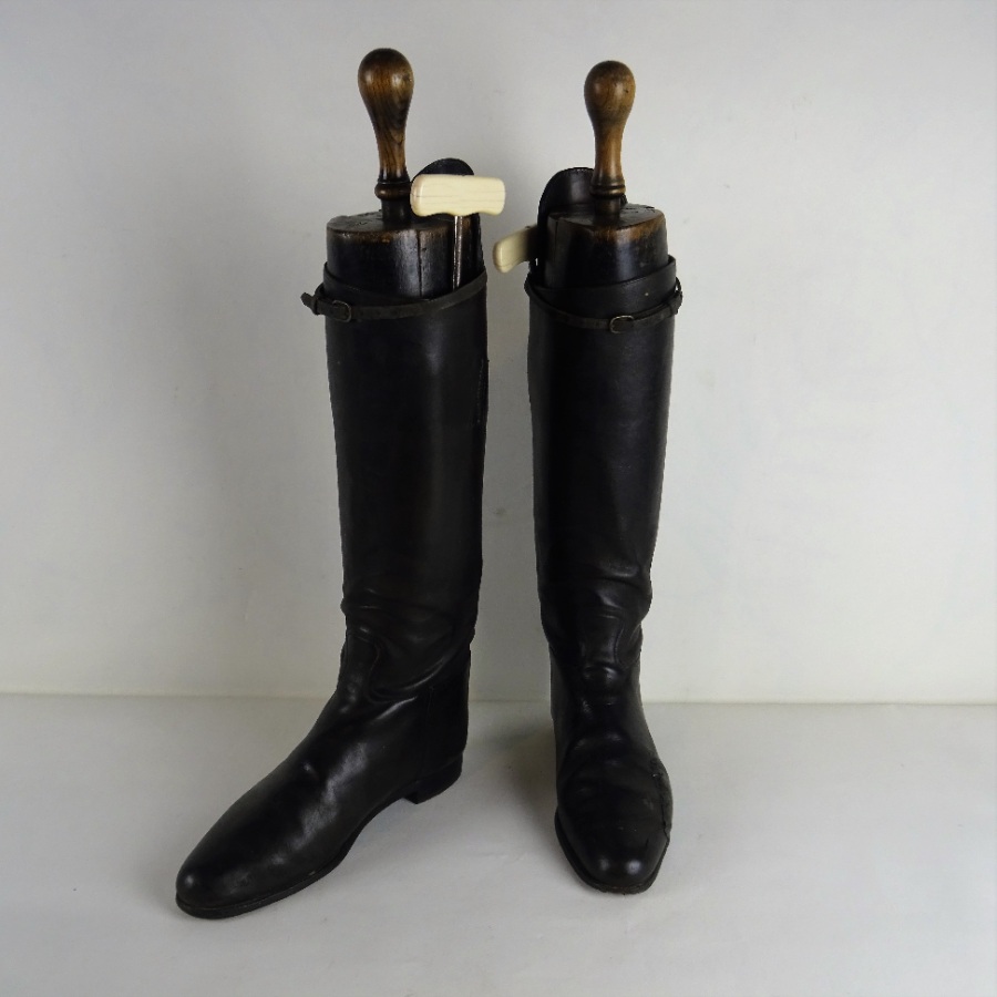 Pair of Edwardian Leather Riding Boots