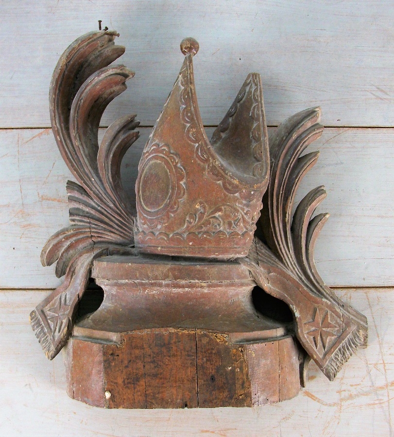 Bishop Hat Wooden Carving