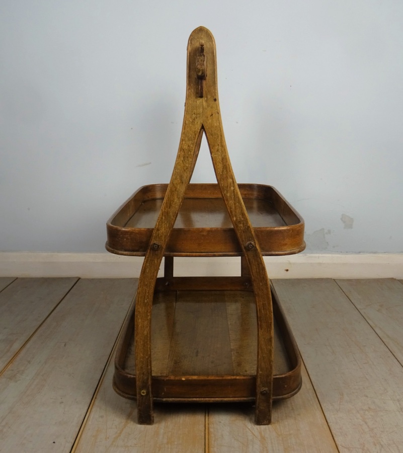 Two Tier Bentwood Tray Shelves